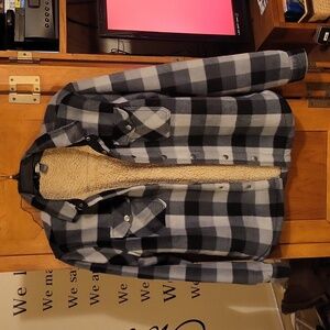 Boys 14-16 sherpa lined Eddie Bauer Flannel